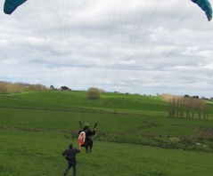 Casey having a little flight with the newer glider